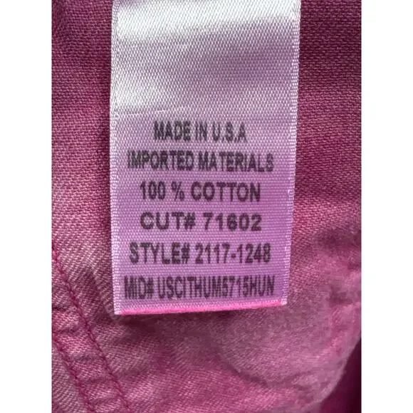 Citizens of Humanity Women's Ayla Undone Hem Crop Pink Denim Jeans -27 (28x20.5) - Picture 9 of 9